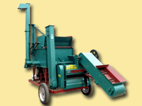 毅政牌ZL1YCQWB型柴油機牽引拖車式喂料/脫粒/二次獨立清選/裝車一體機 毅政牌ZL1YCQWB型柴油機牽引拖車式喂料/脫粒/二次獨立清選/裝車一體機